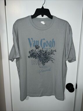 Unisex Light Blue Van Gogh Graphic Tee